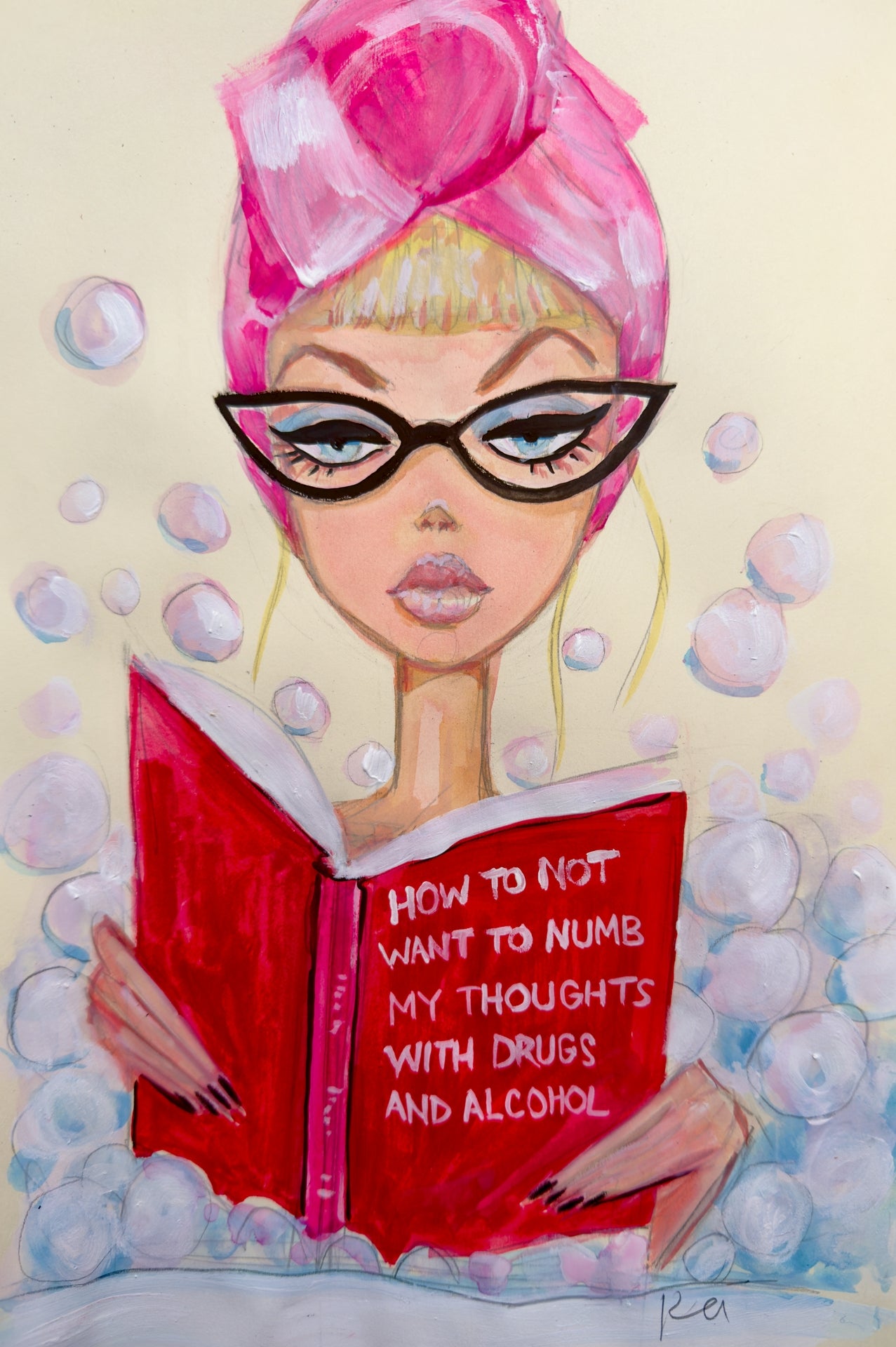 Sober Barbie Print