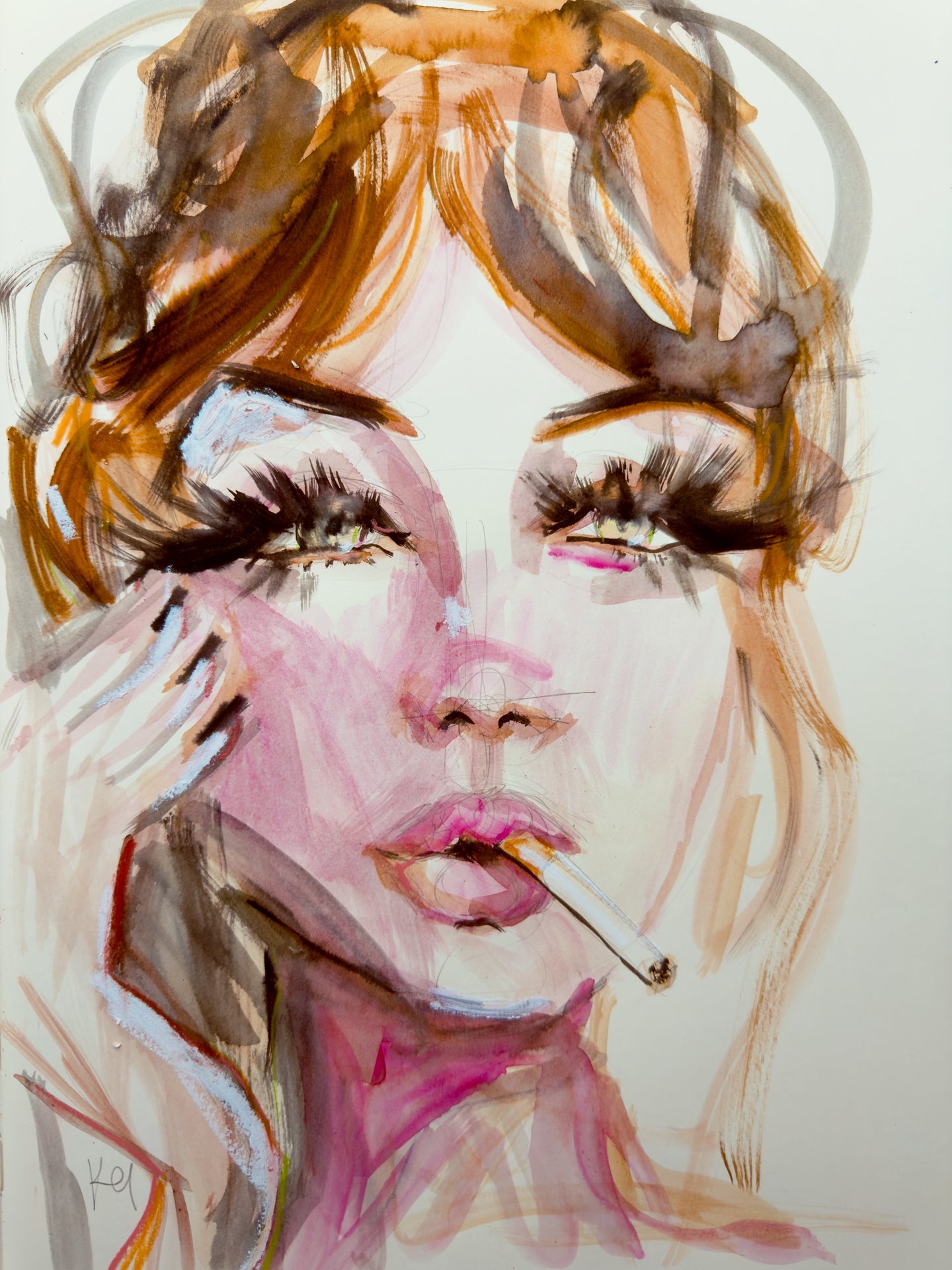 Angie Eyeliner Print