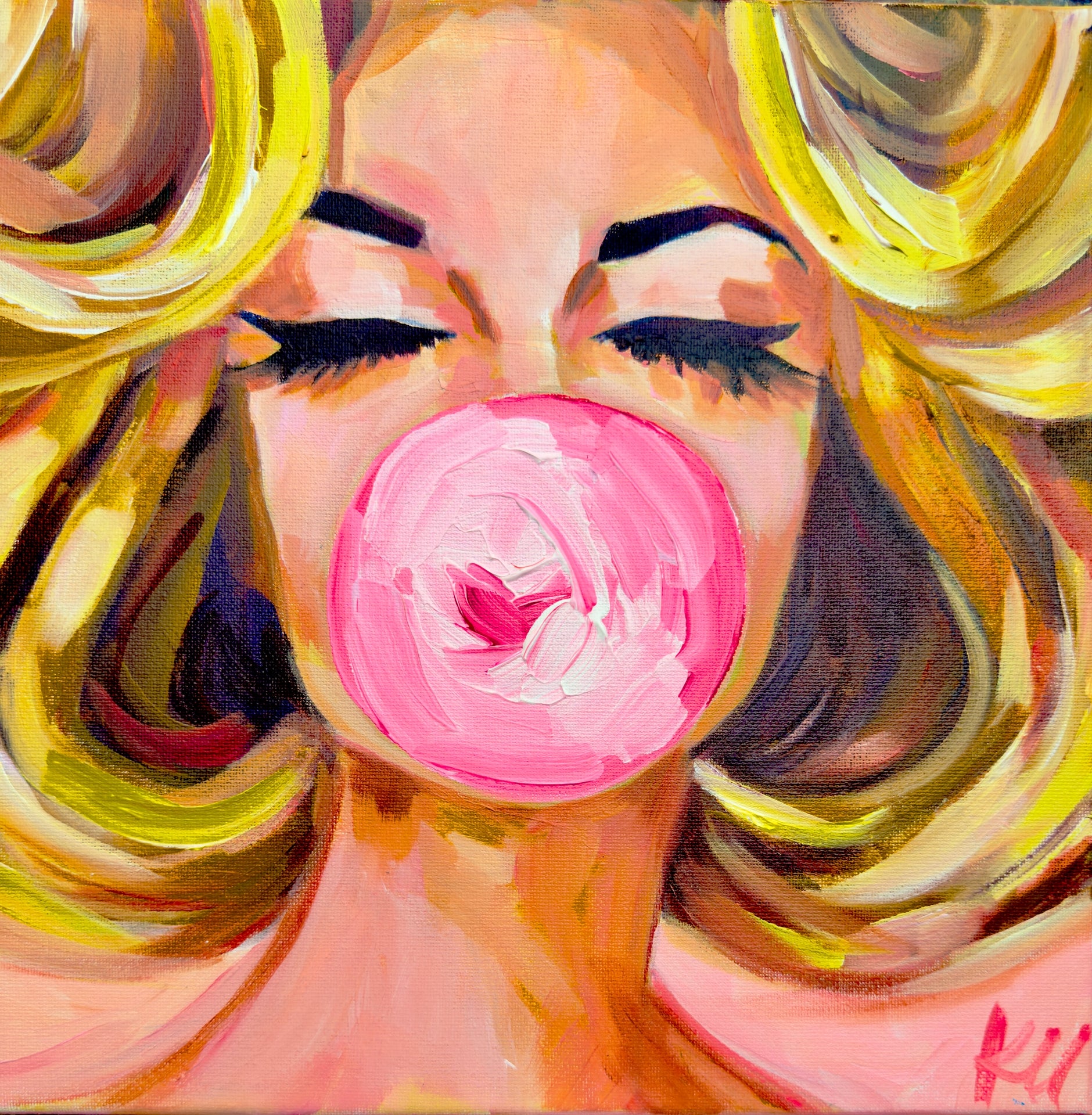 Bubblegum Happy Print