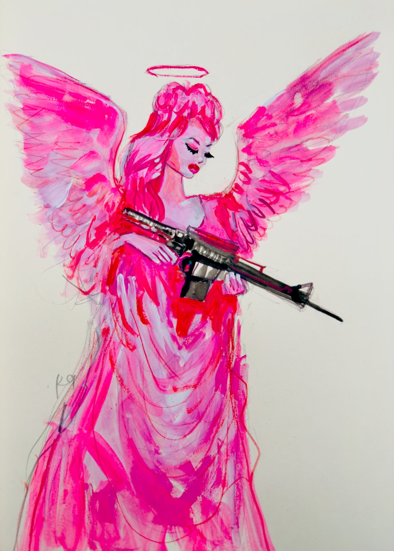 AK Angel Print