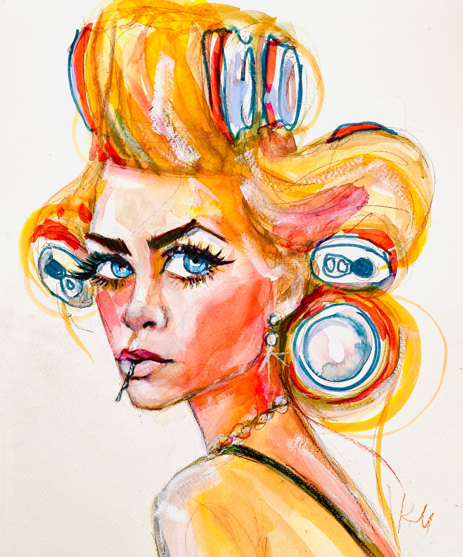 Olsen Curlers Print