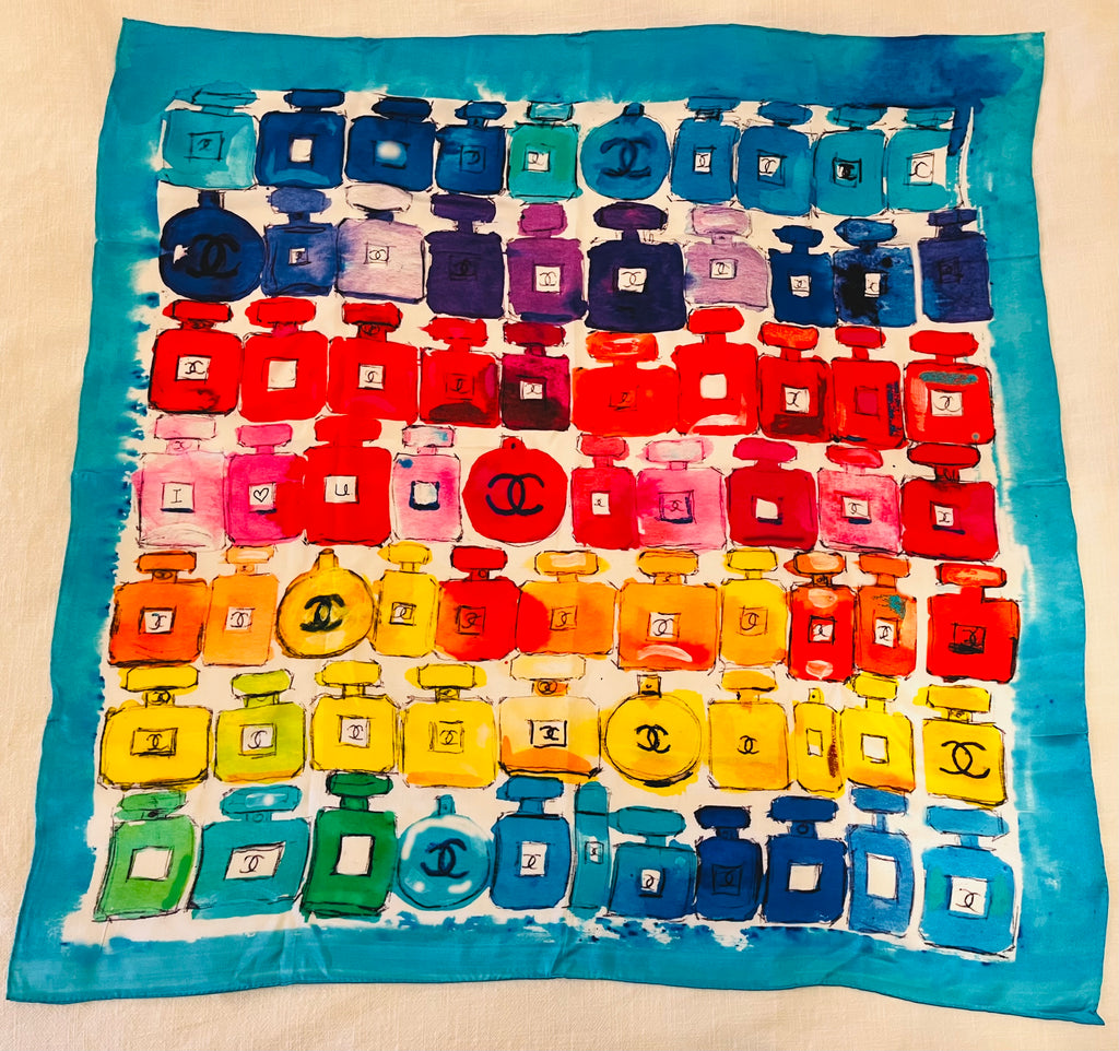 Chanel silk scarf